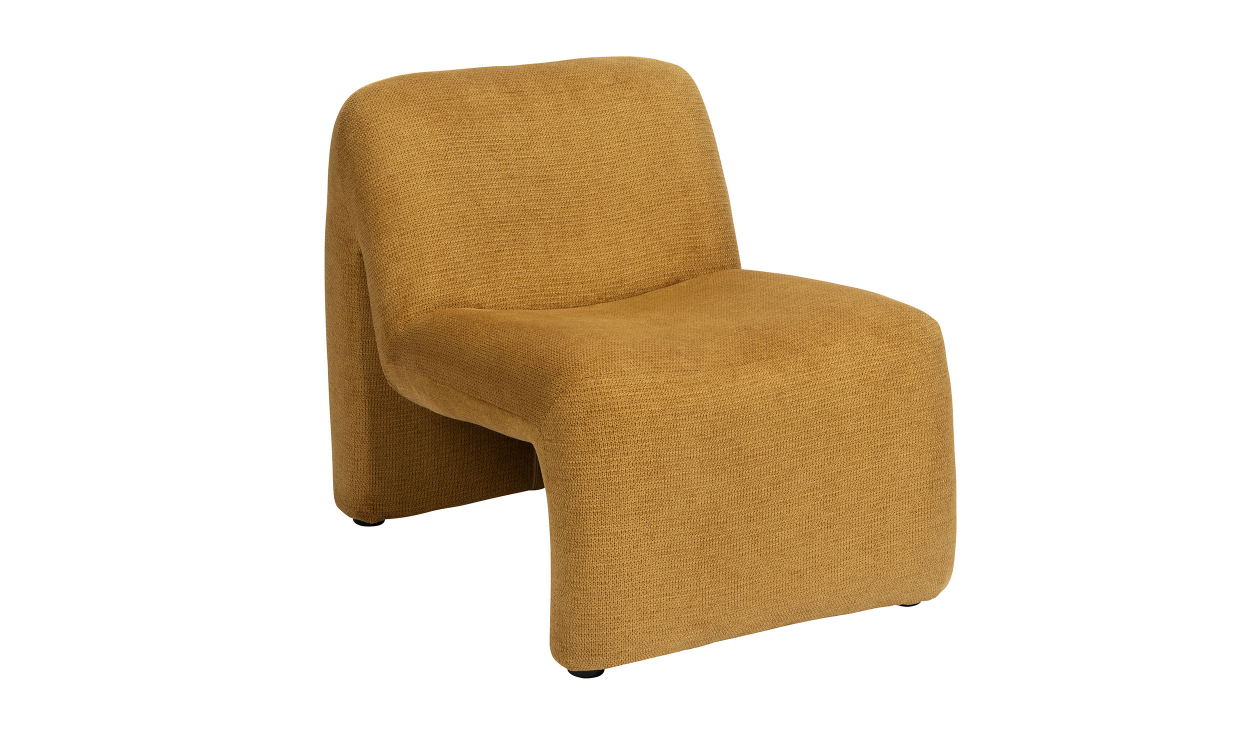 FÅTÖLJ Velvet Senapsgul