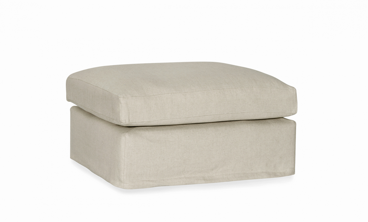 SoffaDirekt MONACO Premium Fotpall Khakibeige