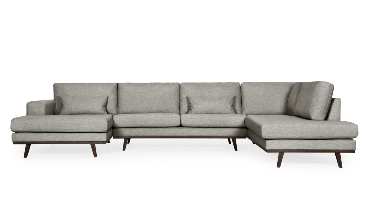 STOCKHOLM Classic U-Soffa Höger Ljusgrå