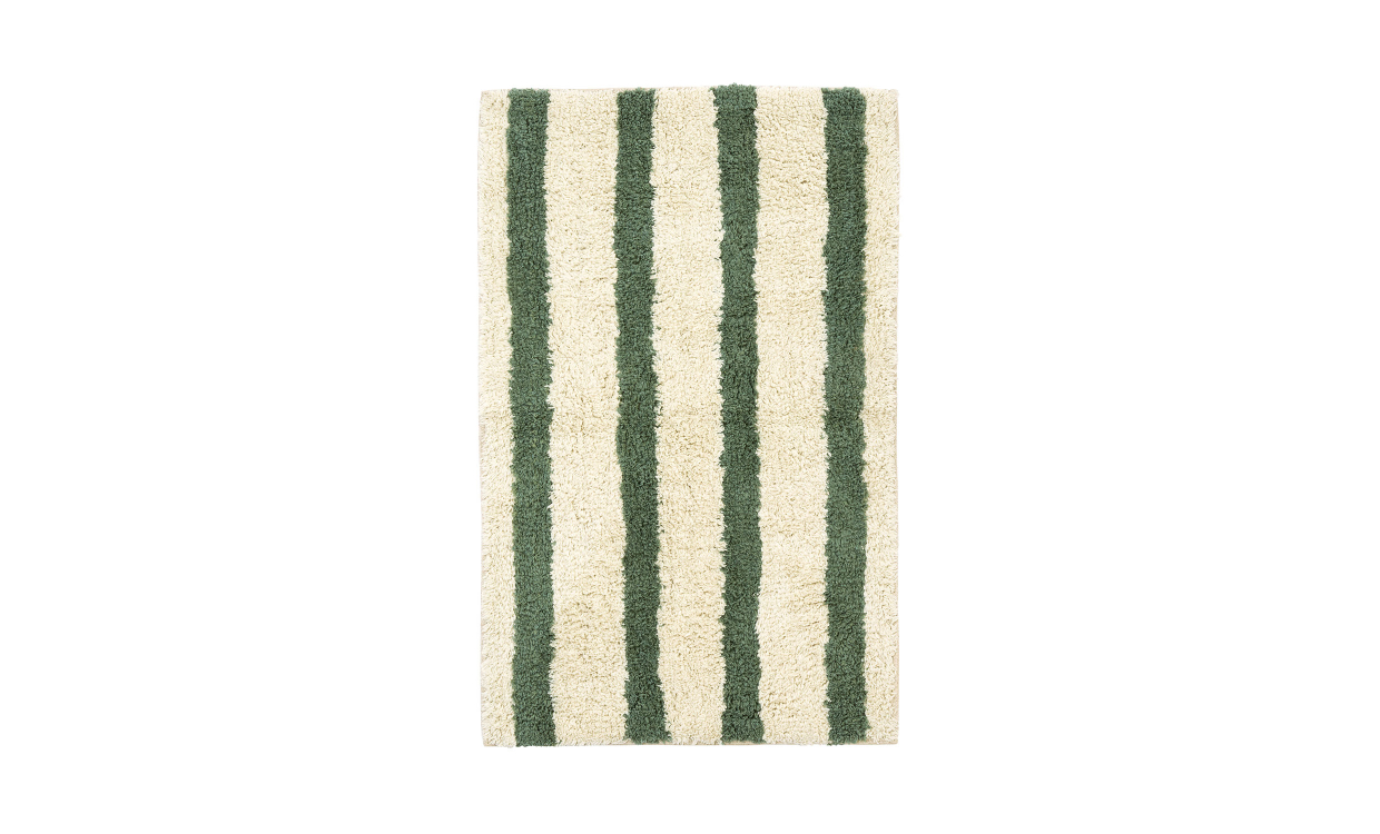 BADRUMSMATTA 50x80 Grön/Offwhite