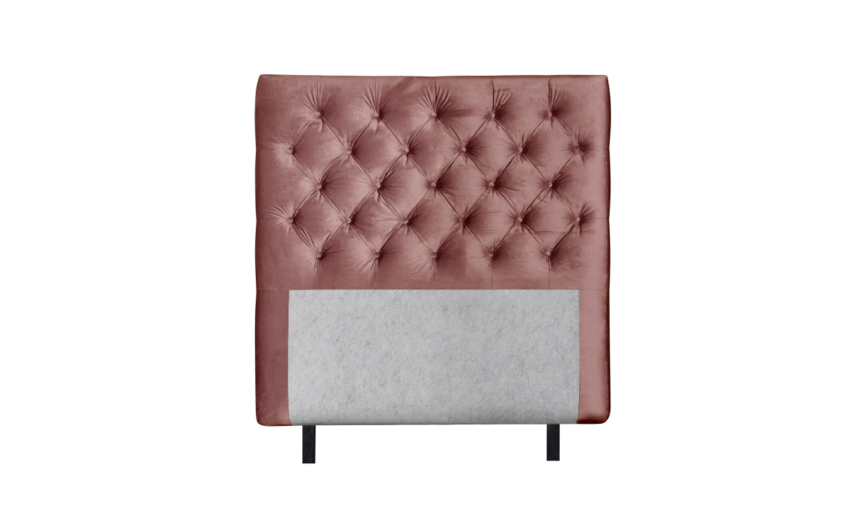 OPERA 120 Sänggavel Sammet Rosa