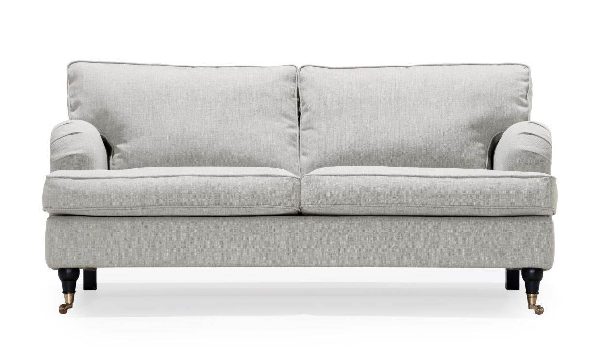 SKAGEN beige tvåsits howardsoffa med svängd rygg