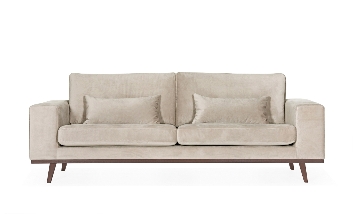 STOCKHOLM 3-sits soffa Velvet Edition Greige