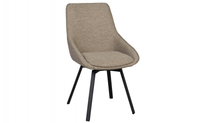 ALISON Snurrstol Mrkbeige/Svart