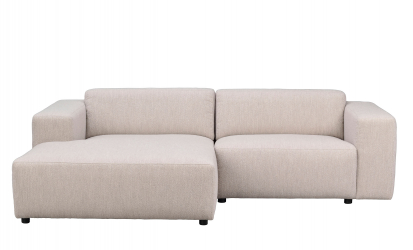 WILLARD soffa 3-sits-schslong vnster ljusbeige