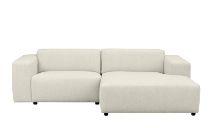 WILLARD soffa 3-sits-schslong hger vit
