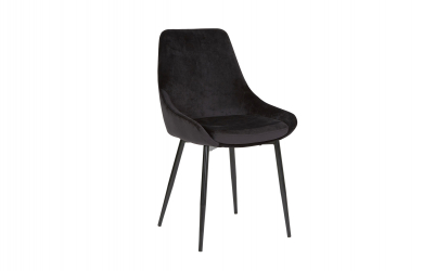 TOVE Stol Velvet Svart