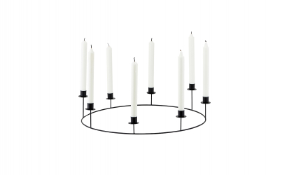 CANDLE Ljusstake Svart 