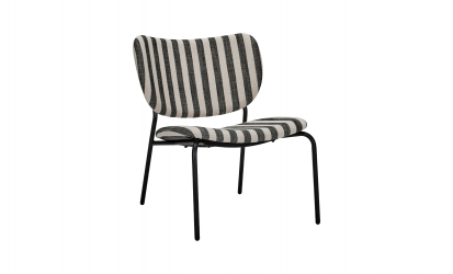 LONGA Loungestol Svart/Offwhite
