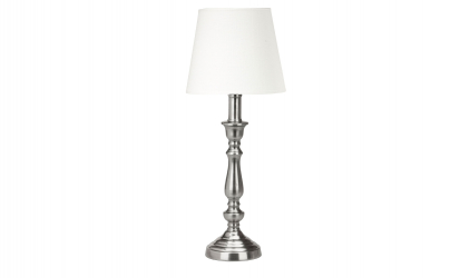 THERESE Bordslampa 35cm Silver/Offwhite