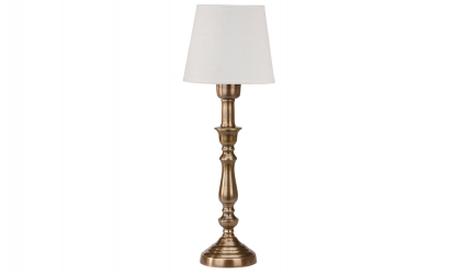 THERESE Bordslampa 43cm Antikmssing/Offwhite