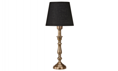 THERESE Bordslampa 43cm Antikmssing/Svart