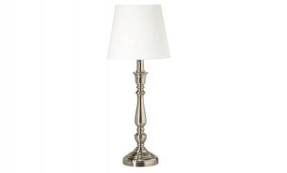 THERESE Bordslampa 51cm Silver/Offwhite