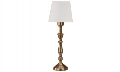 THERESE Bordslampa 51cm Antikmässing/Offwhite