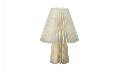 PLEAT Konisk Lampa Offwhite