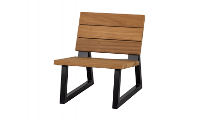 BANCO Utomhus Loungestol natur/svart