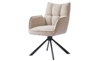 MARJA Snurrstol Beige/Svart