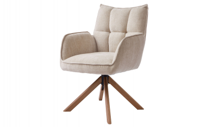 MARJA Snurrstol Beige/Ek
