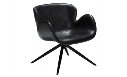 GAIA Loungestol PU Svart