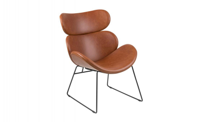 CEASAR Loungestol Brun/Svart