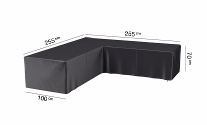 AEROCOVER Mbelskydd L-form 255x255x100 Antracit