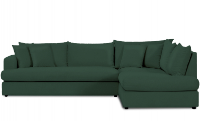 BOLNUEVO L-Soffa Hger Hel Dyna Grn