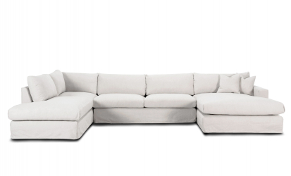 MAXIME U-Soffa Vnster Vit