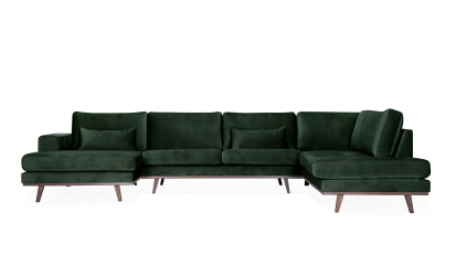 STOCKHOLM U-soffa Hger Velvet Edition Grn