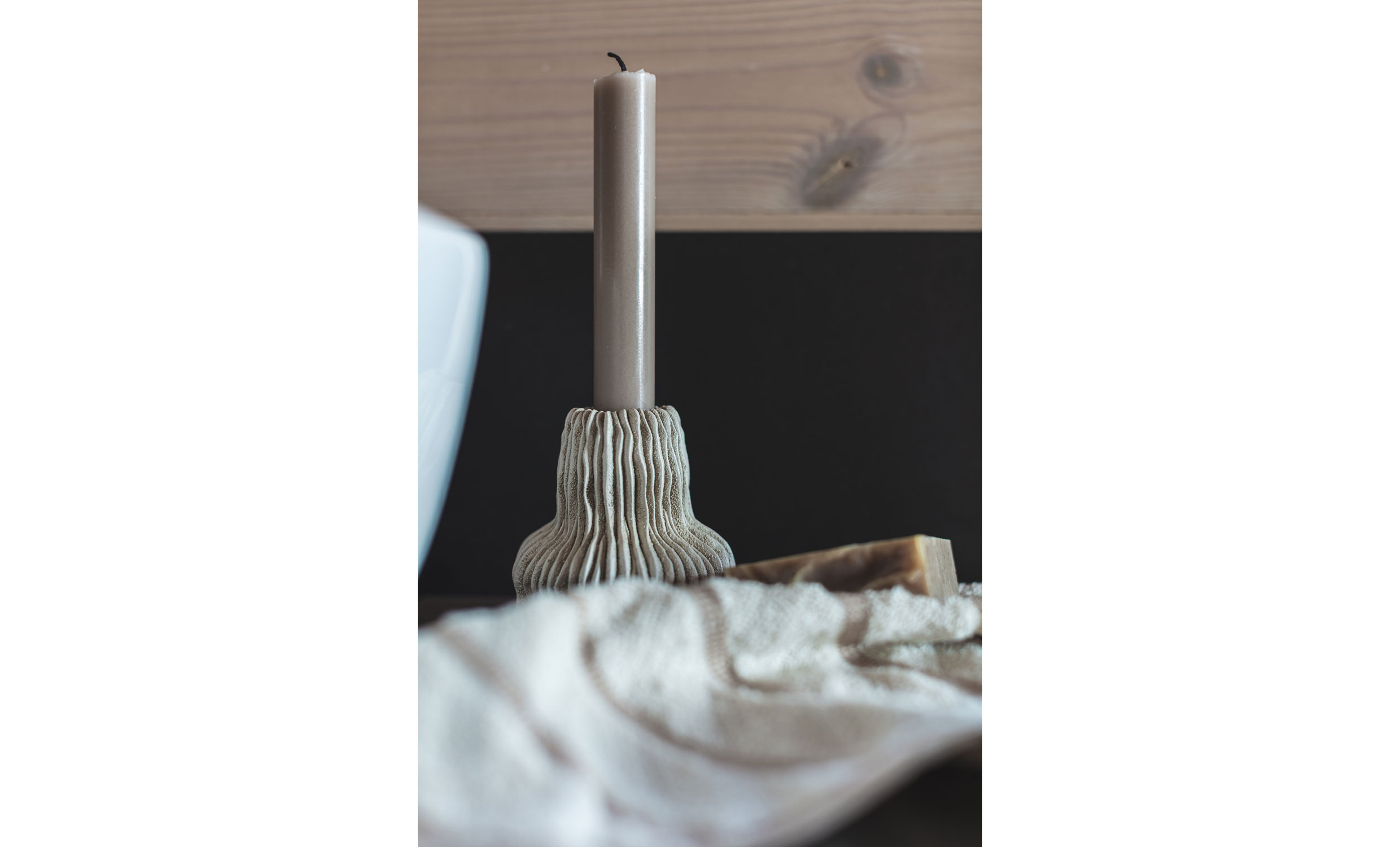 BRUNO Ljusstake 2-pack Beige från SoffaDirekt, bild 2