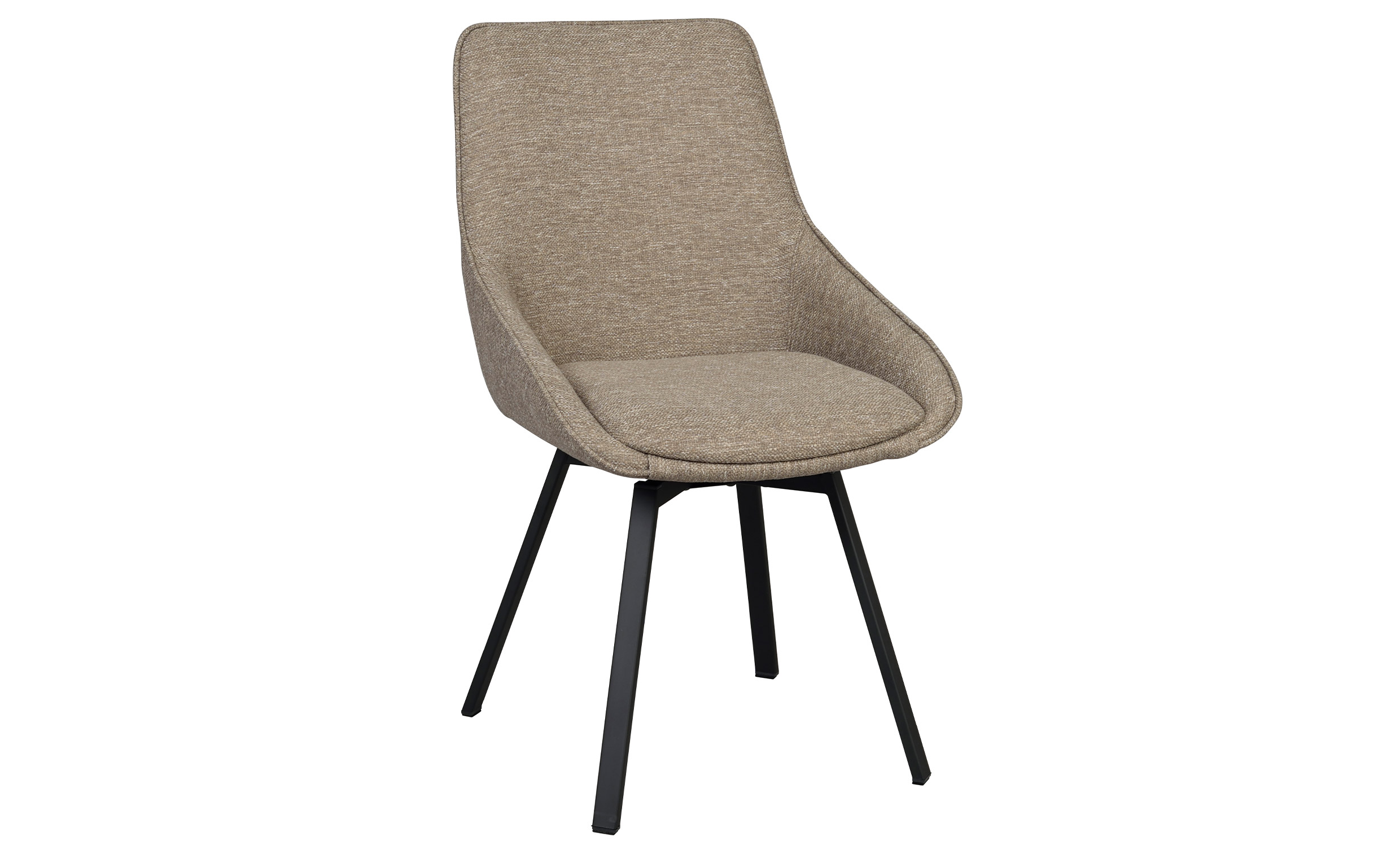 ALISON Snurrstol Mrkbeige/Svart