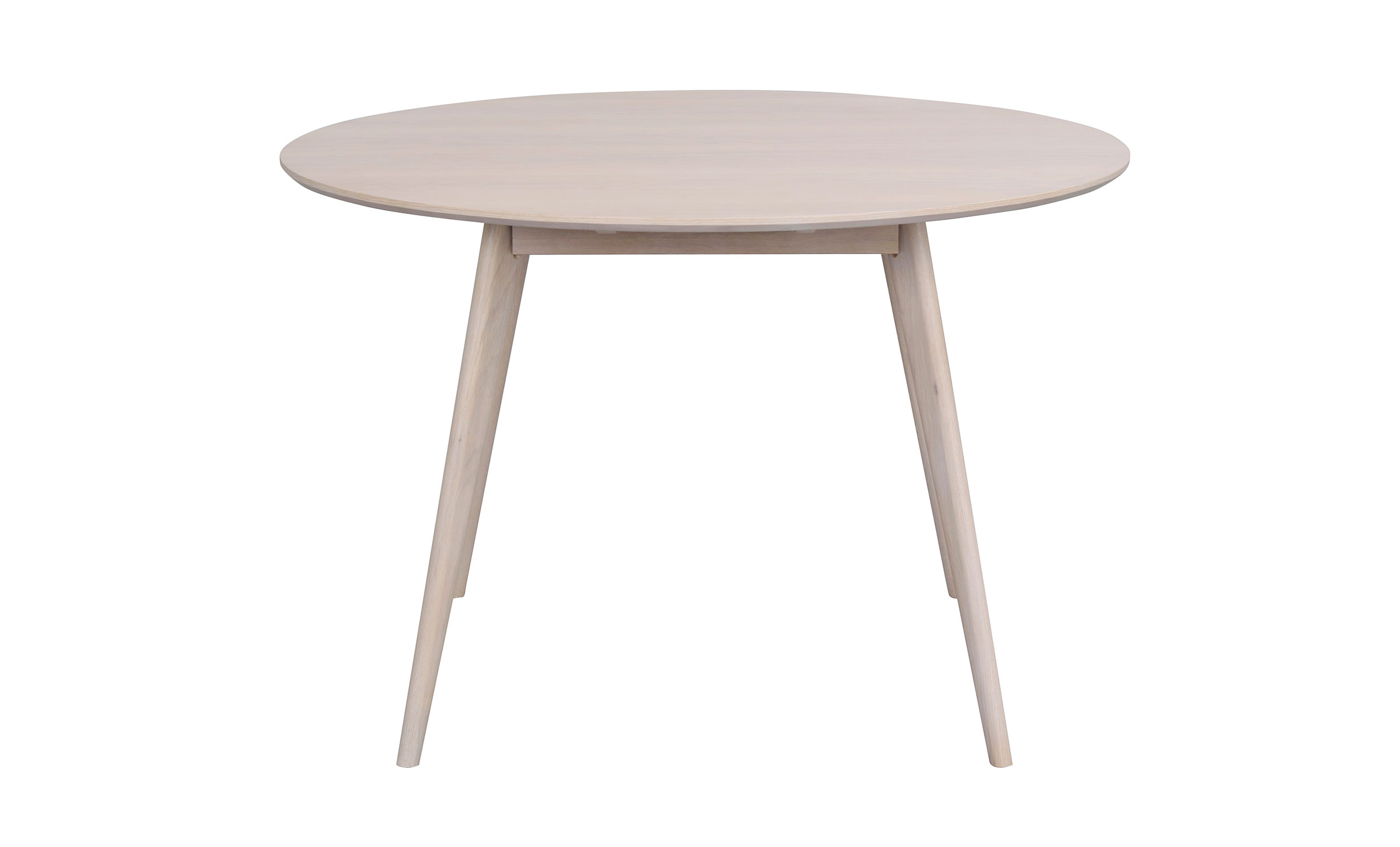 YUMI Matbord Runt 115 Vitpigmenterad ek