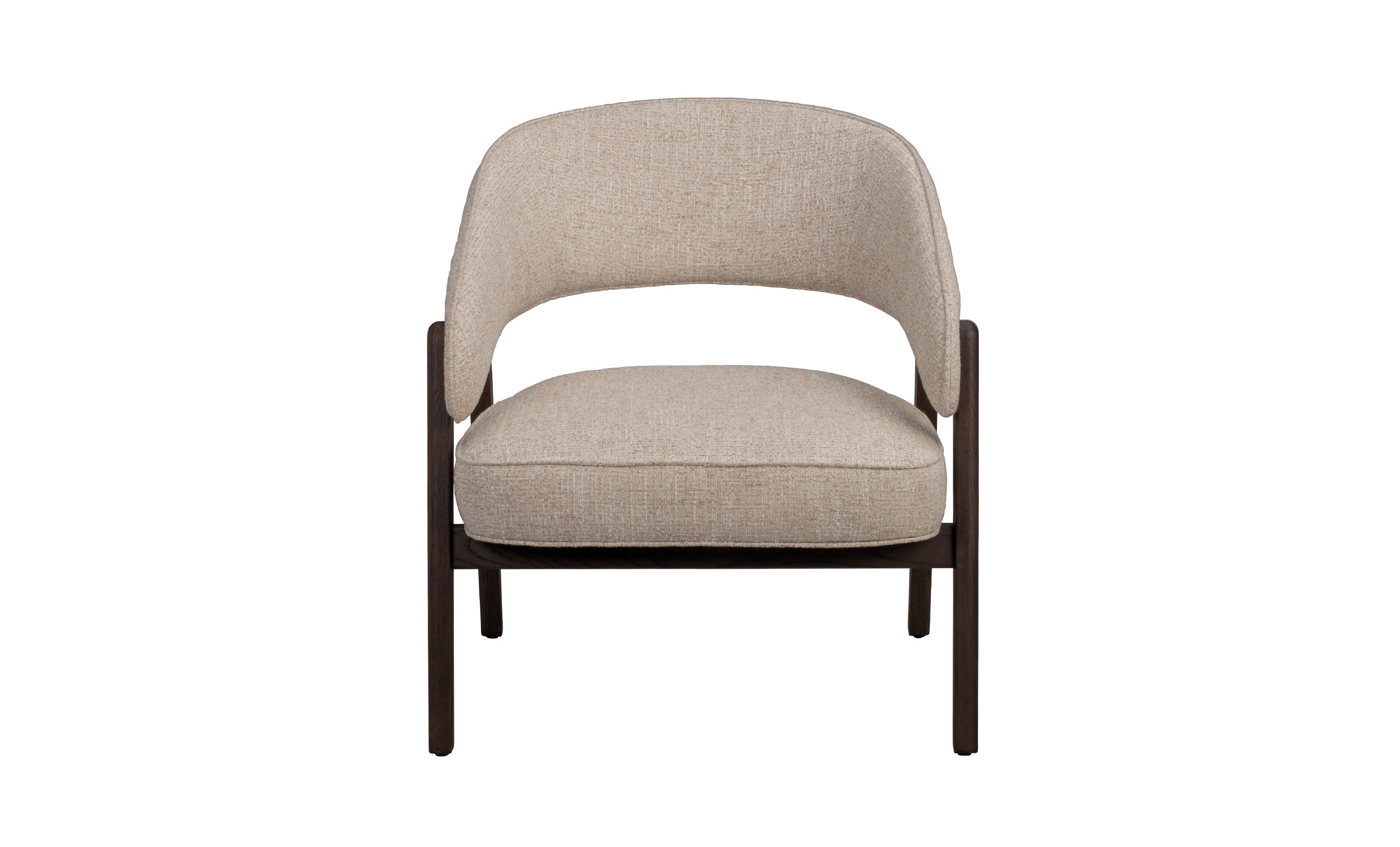 BARNABY Loungestol Ljusbeige, Brun Ek