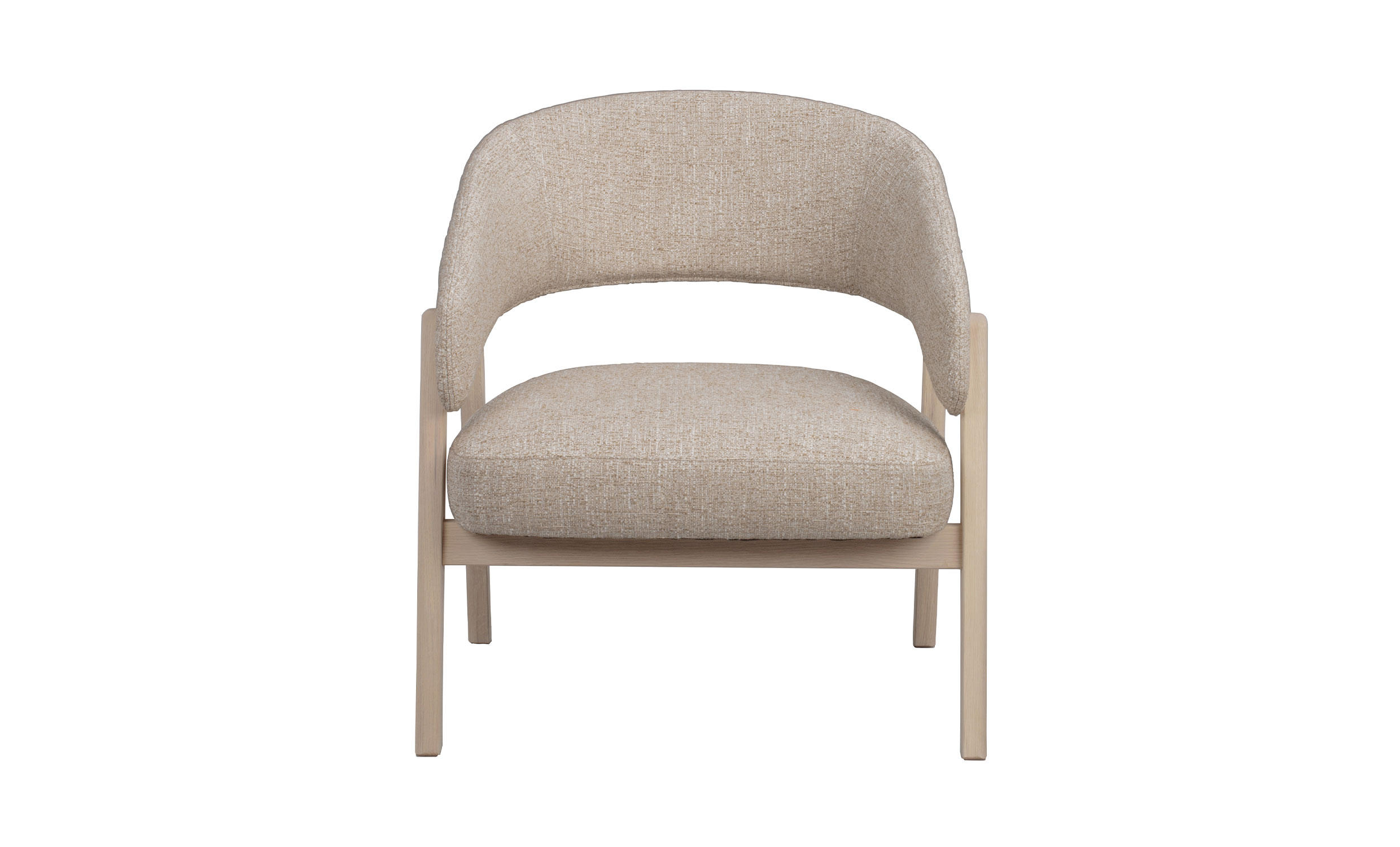 BARNABY Loungestol Ljusbeige, Vitpig Ek