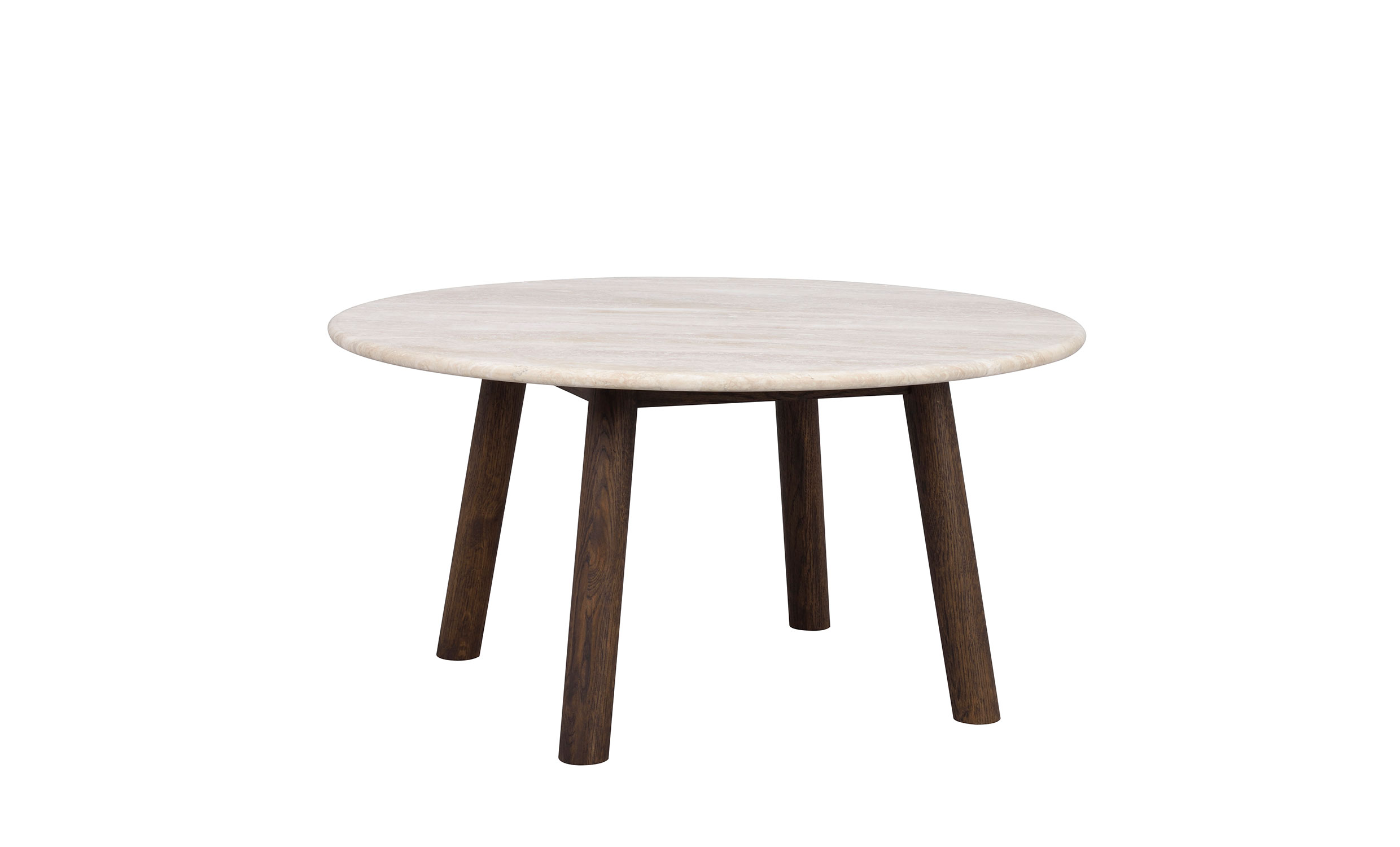 TARANSAY Soffbord Beige Travetin/Brun Ek från Rowico Home, bild 2