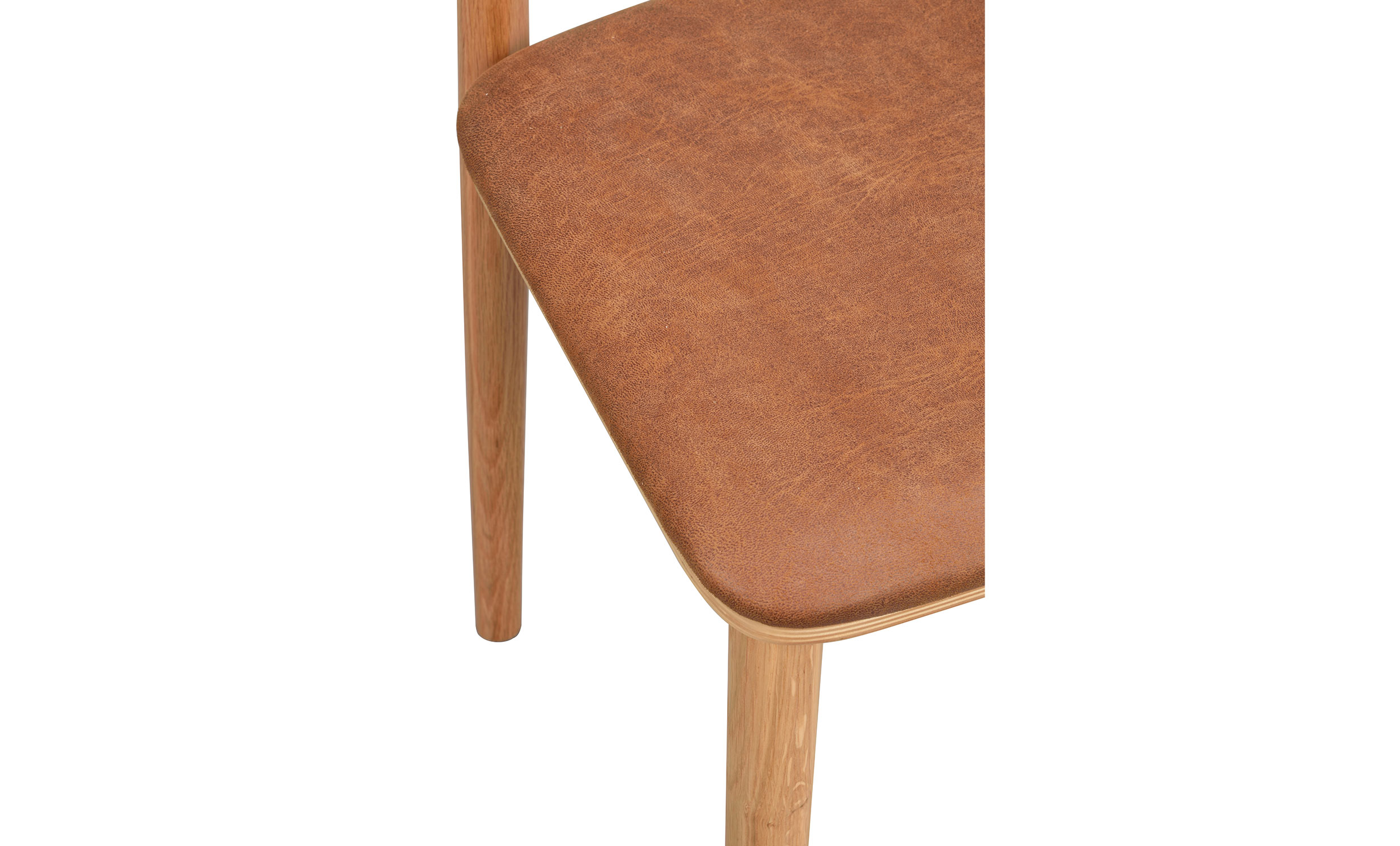 WOLCOTT Stol ek/brunt läder-textil från Rowico Home, bild 2