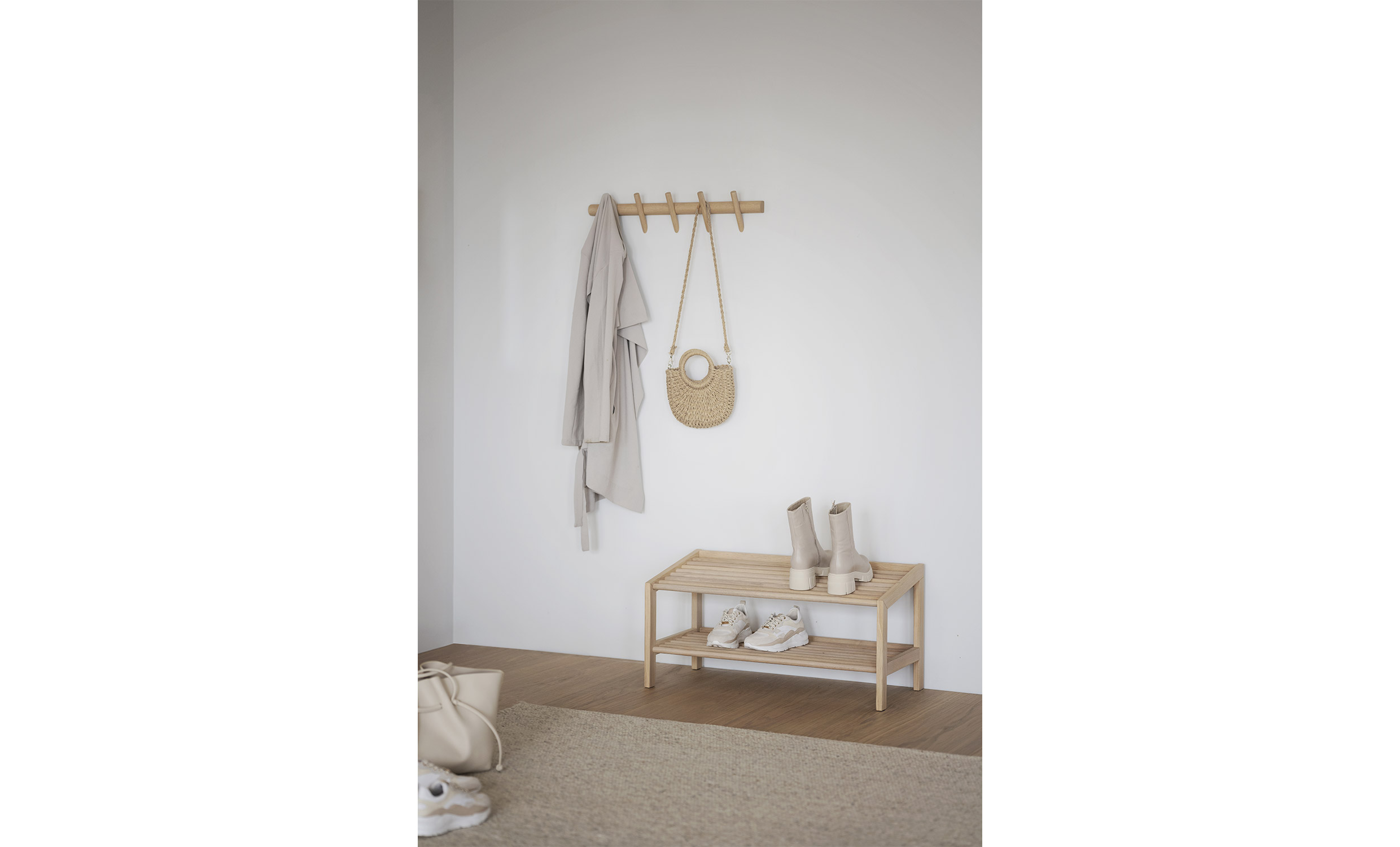 HILLMOND Kroklist 5 krokar Vitpigmenterad från Rowico Home, bild 2