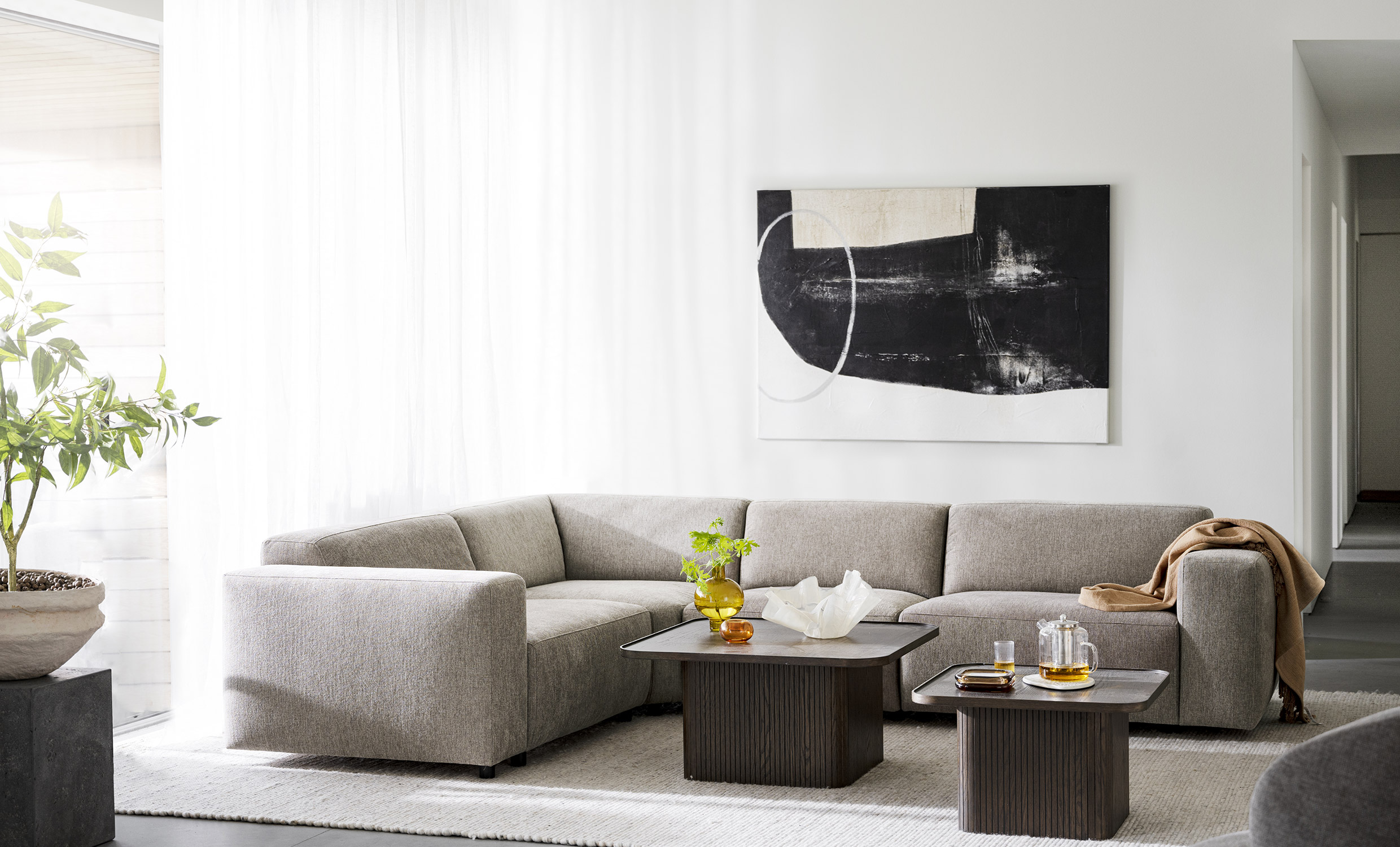 WILLARD Hörnsoffa 2+3 Beige från Rowico Home, bild 2