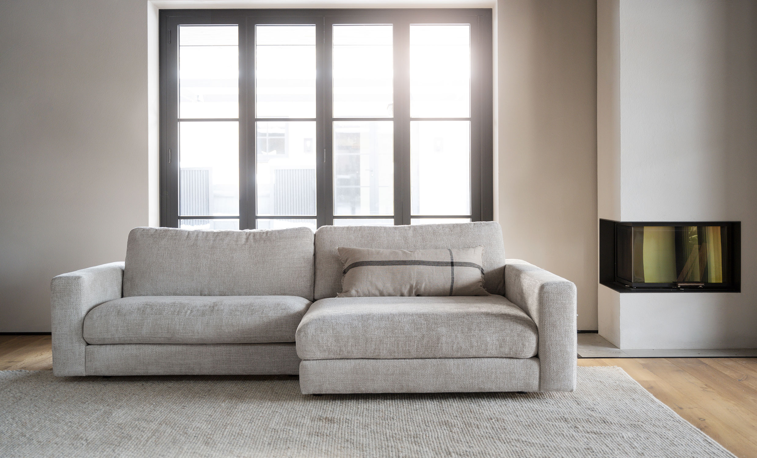 DUNCAN soffa 3-sits schäslong höger gråbeige från Rowico Home, bild 2