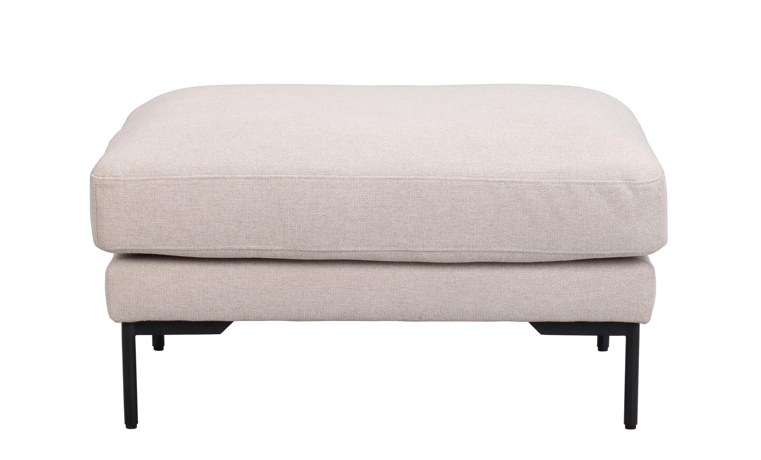 CORWIN Fotpall Ljusbeige