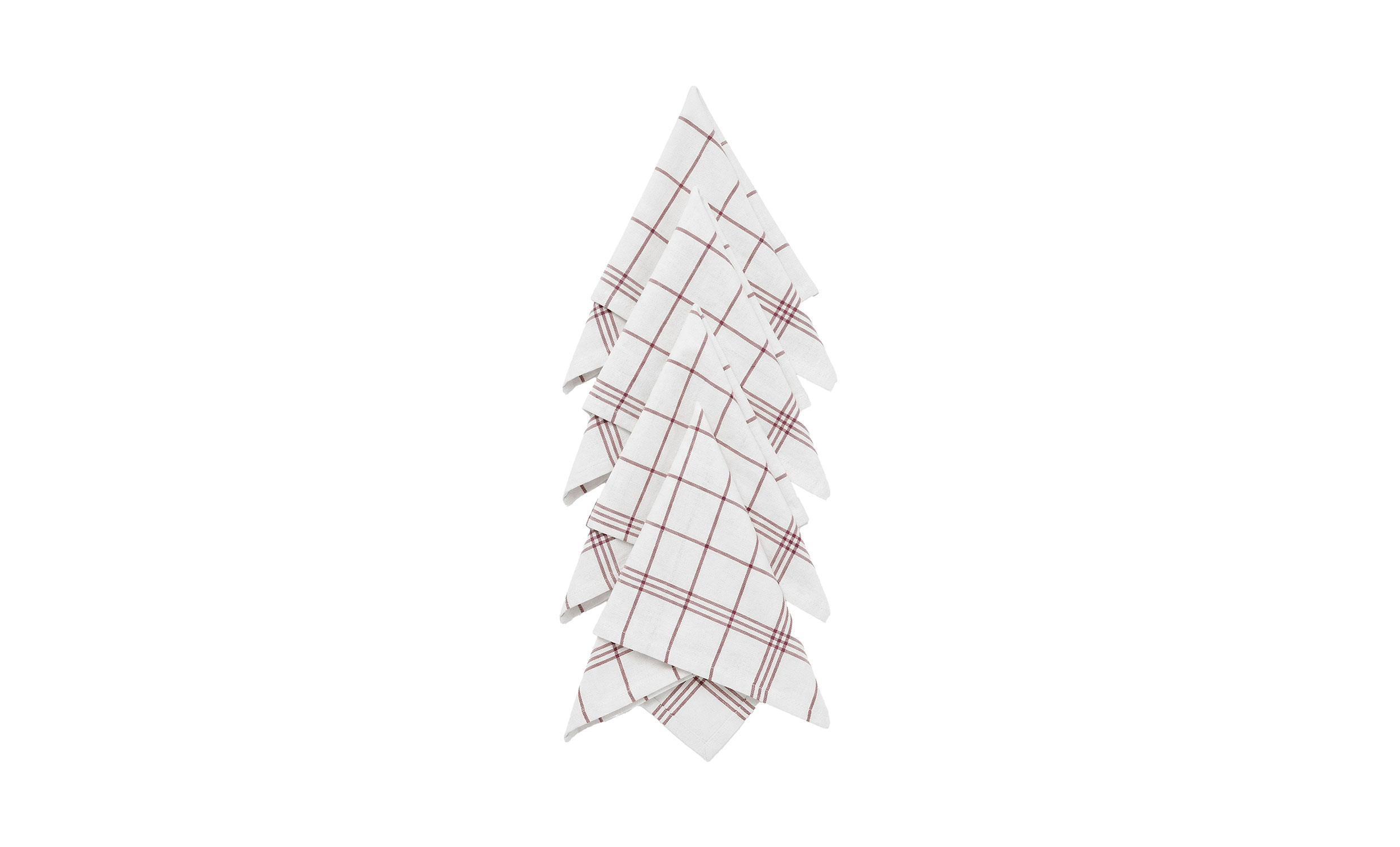 ERIN Servett 45x45cm Vinröd 4P