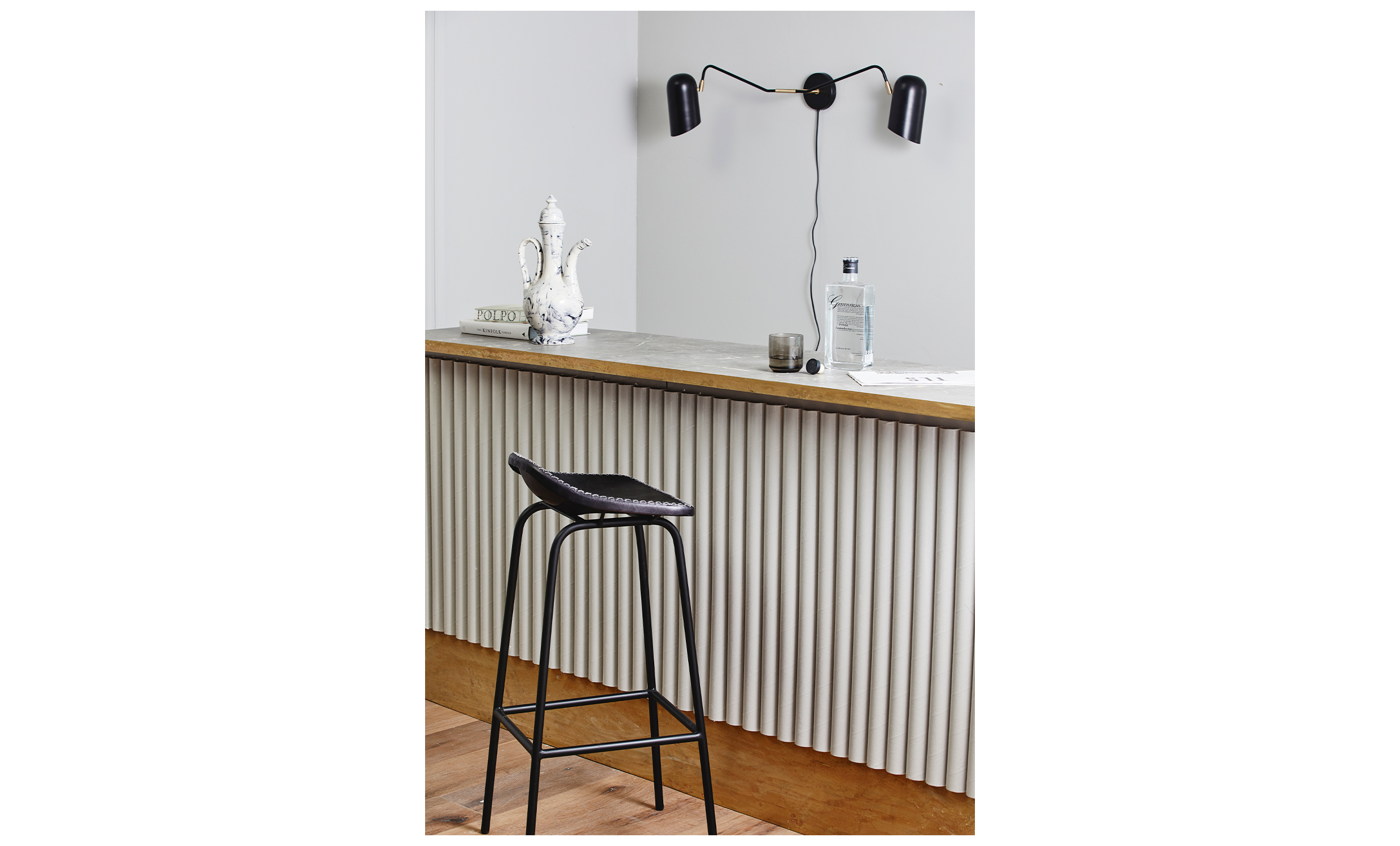 ERIS Vägglampa Svart från Nordal, bild 2