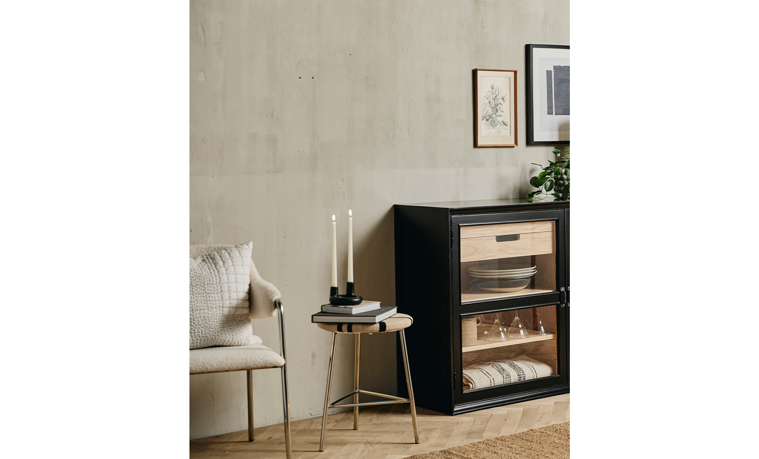 MORICE Pall Låg Svart/Ivory från Nordal, bild 2