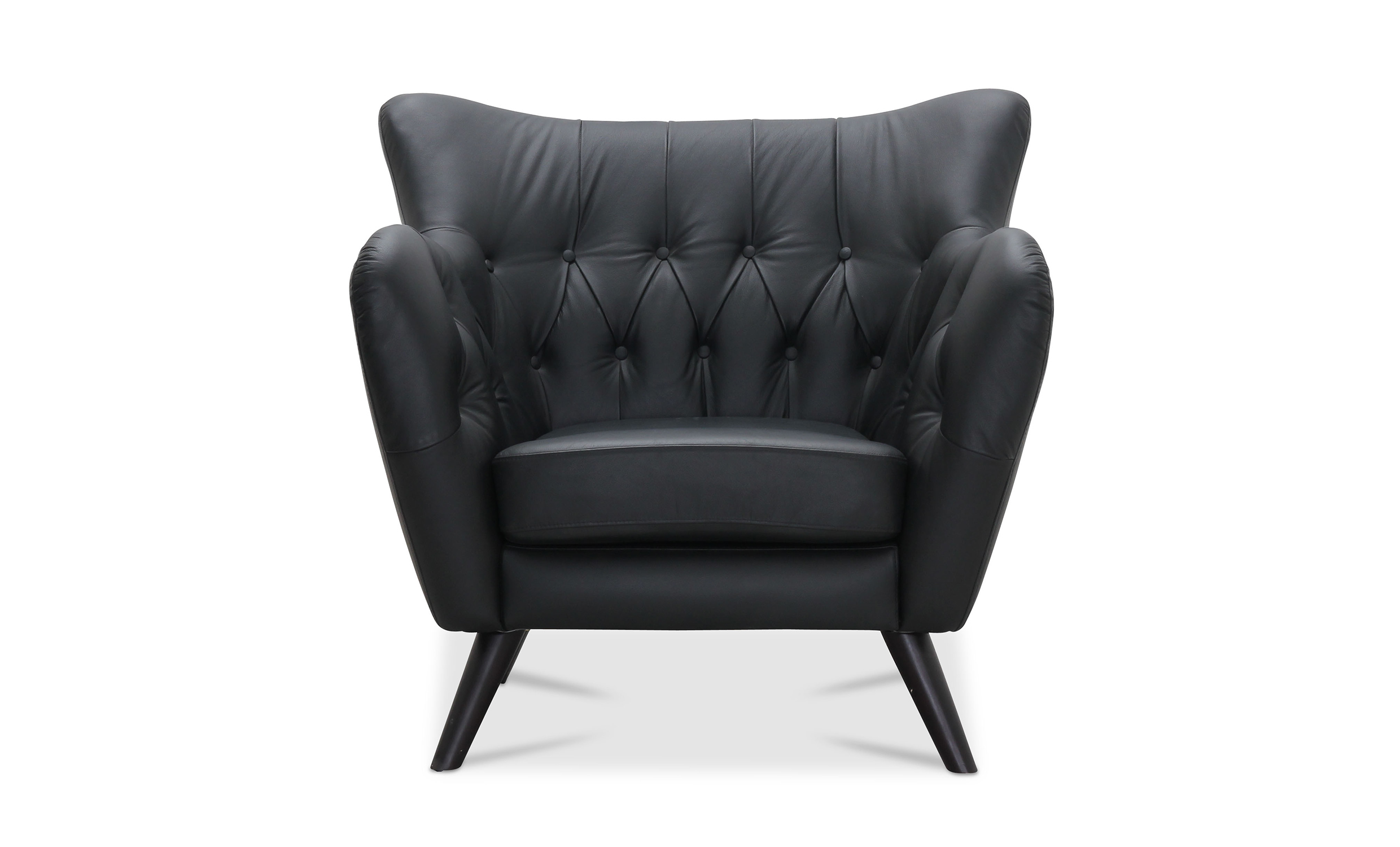 RETRO Fåtölj Svart Läder SoffaDirekt RETRO Fåtölj Svart Läder SoffaDirekt