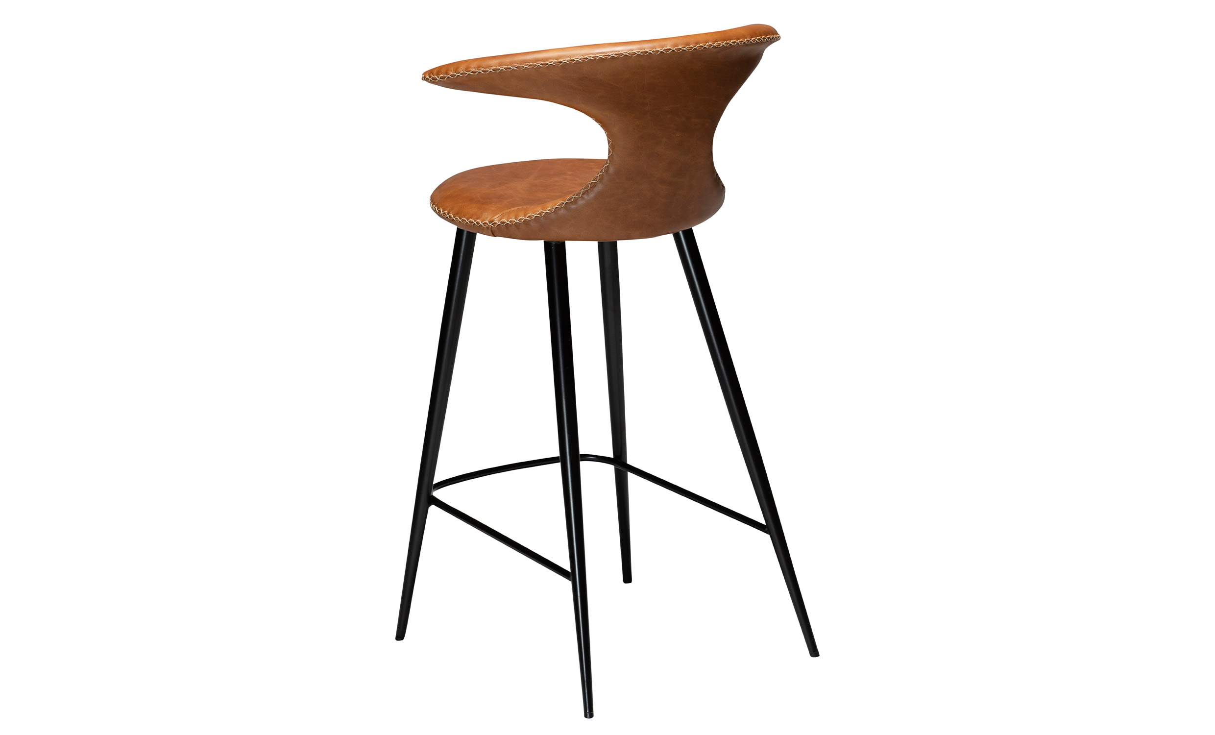 FLAIR Barstol Läder Brun/Svart från DAN-FORM, bild 2