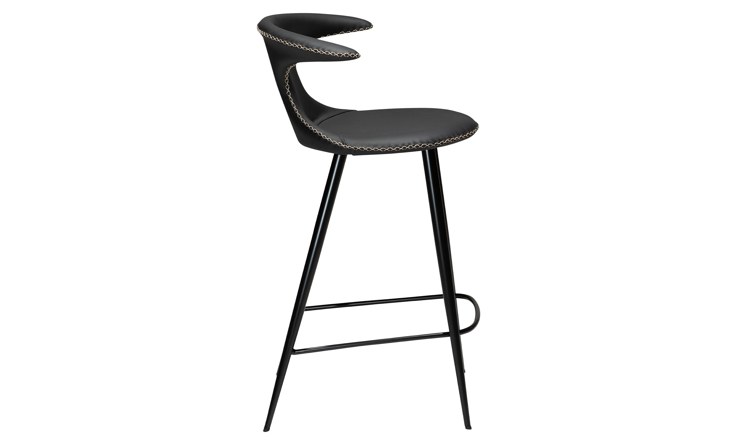 FLAIR Barstol Läder Svart/Svart från DAN-FORM, bild 2