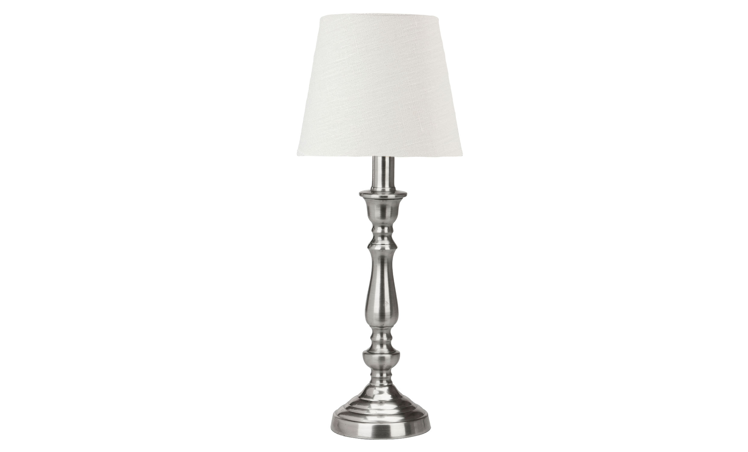 THERESE Bordslampa 62cm Silver/Offwhite