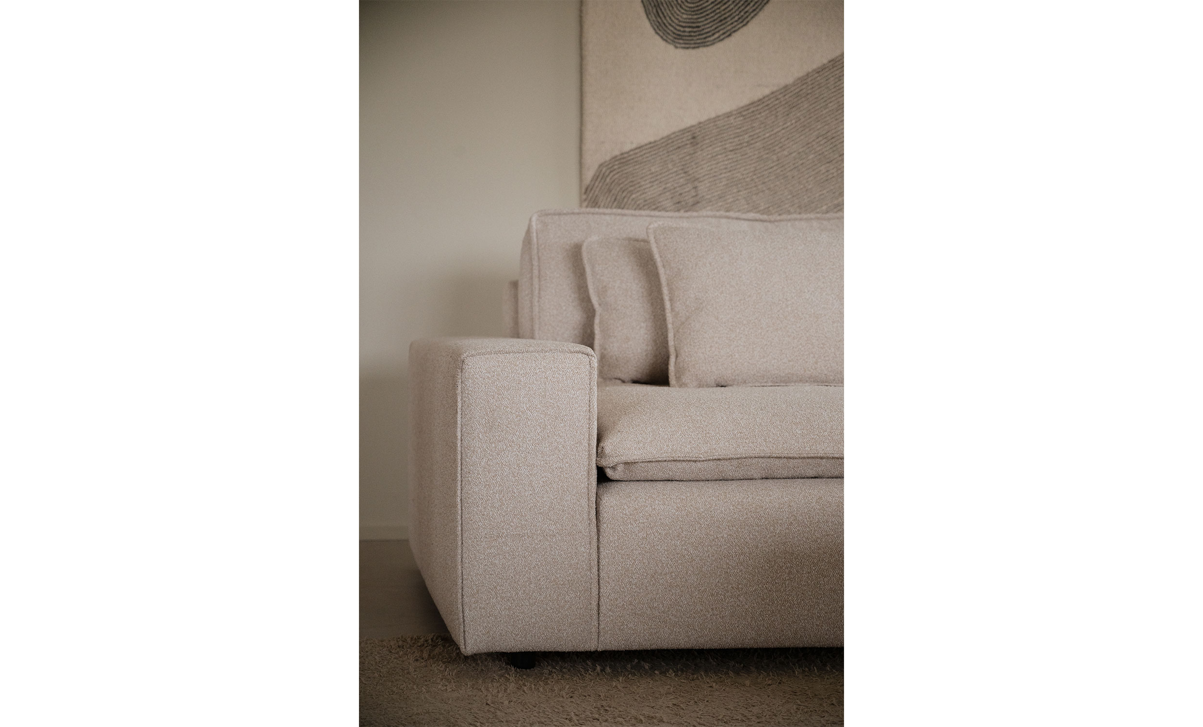RAWLINS Soffa 3-Sits Ljusbeige från Rowico Home, bild 2
