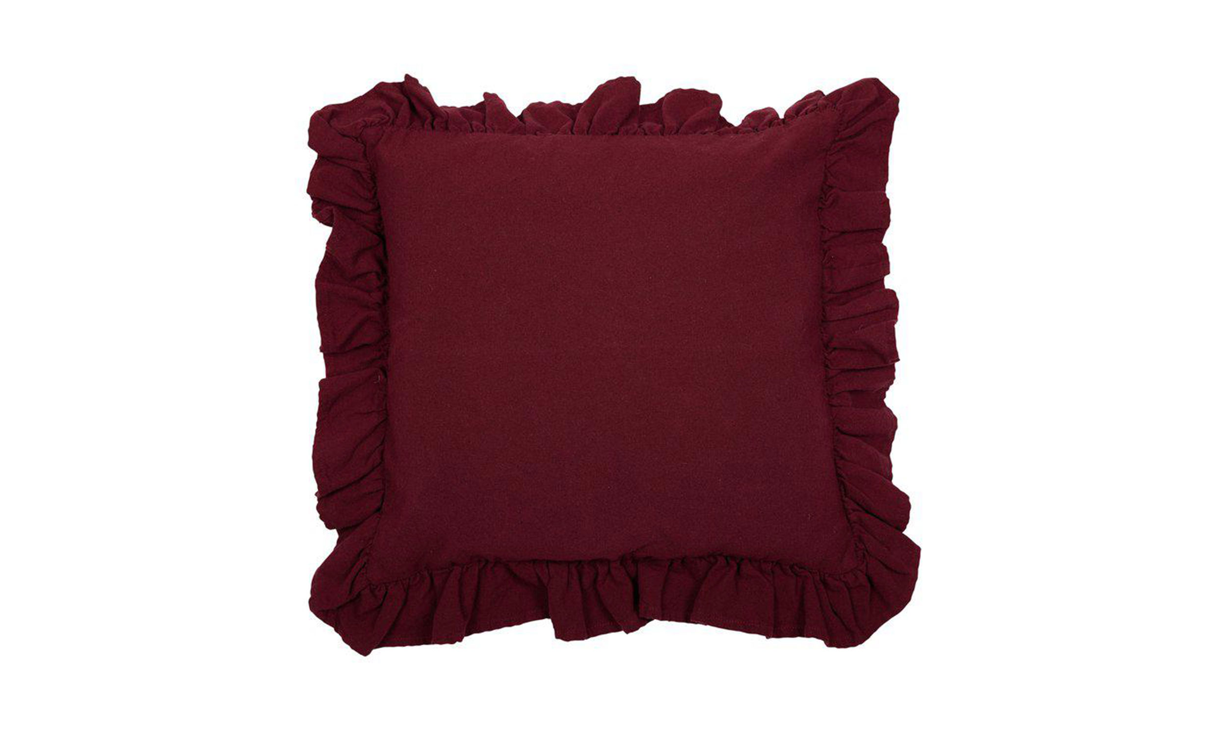 VIDA Kuddfodral 45x45 Vinröd