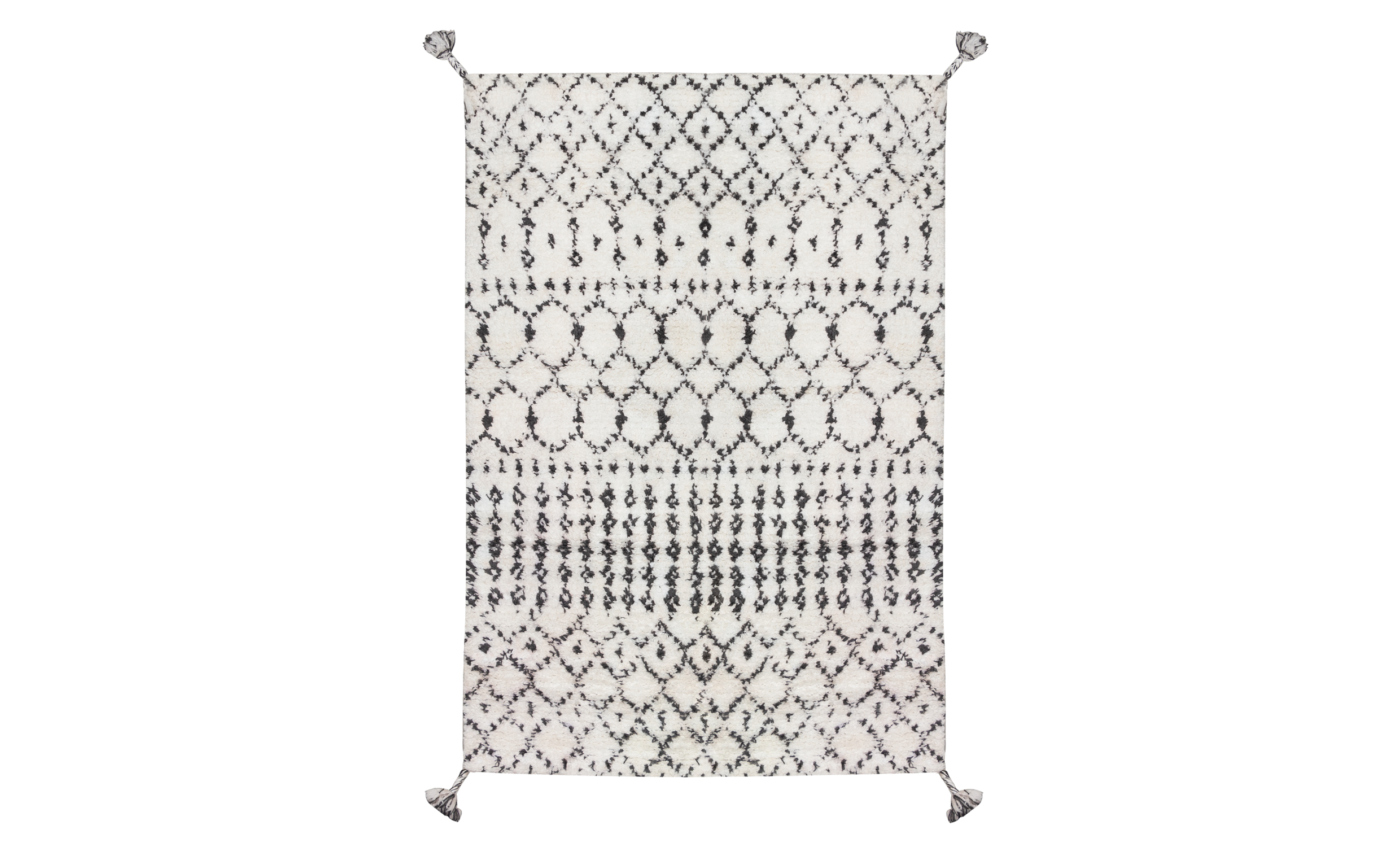 JANA Matta 120x180 Mrkgr/Offwhite