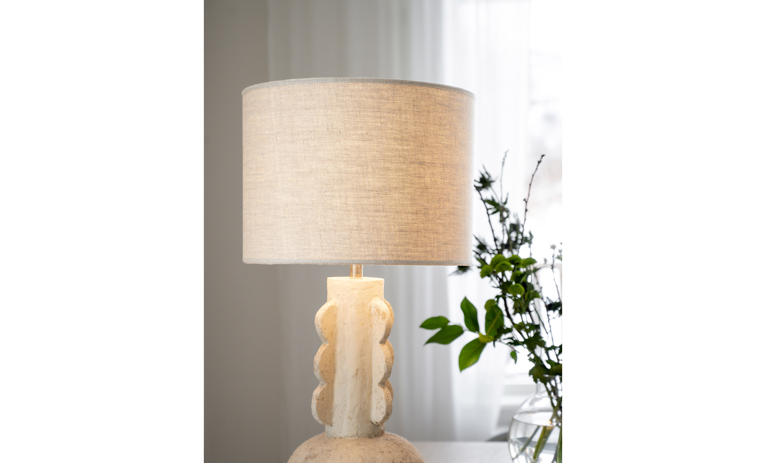 SARA Lampskärm 35cm Linne Beige från PR Home, bild 2